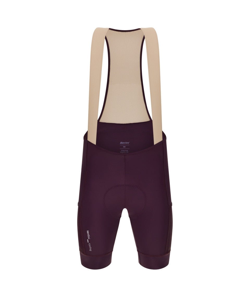 Santini Cargo Men's Cycling Bibshorts (Burgundy) | Cycling Gears Hub - Cycling Gears Hub