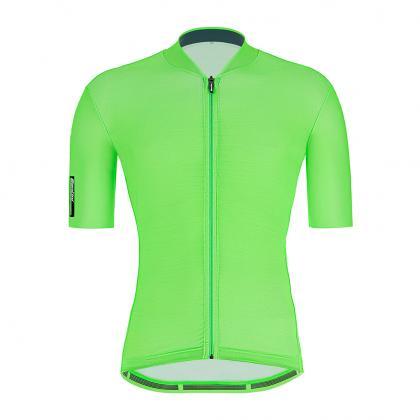 Santini Colore Mens Cycling Jersey (Fluo Green) | Cycling Gears Hub