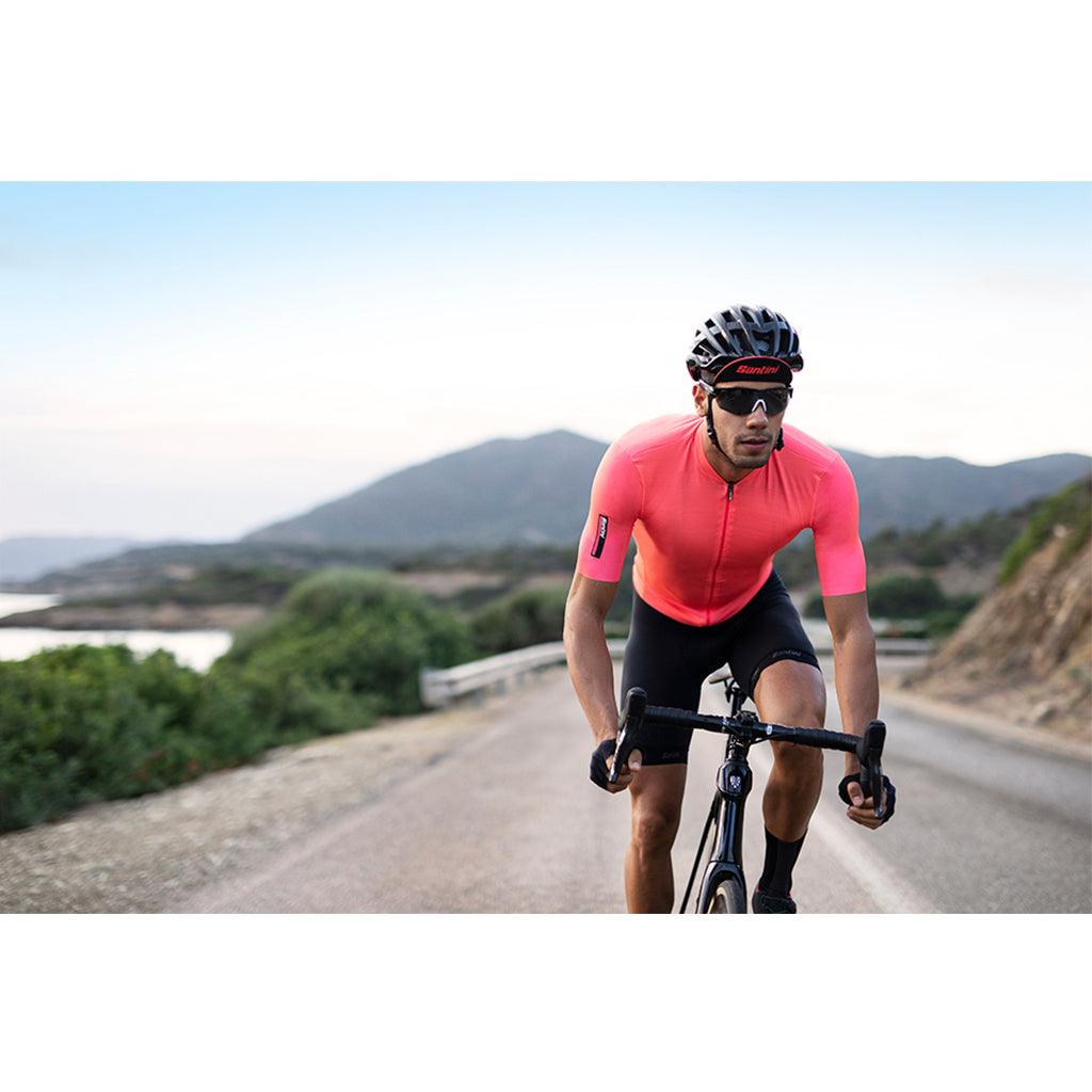 Santini Colore Mens Cycling Jersey (Granatina) | Cycling Gears Hub