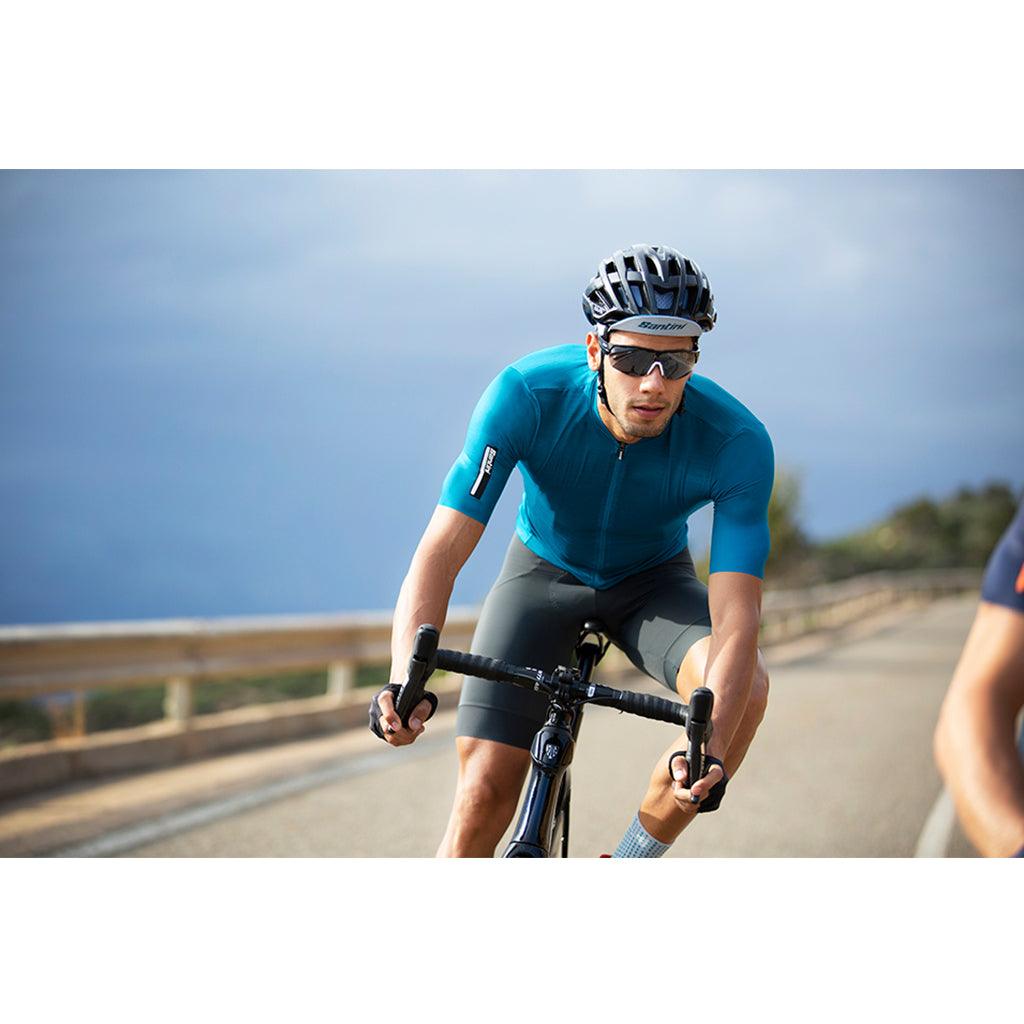 Santini Colore Mens Cycling Jersey (Teal) | Cycling Gears Hub