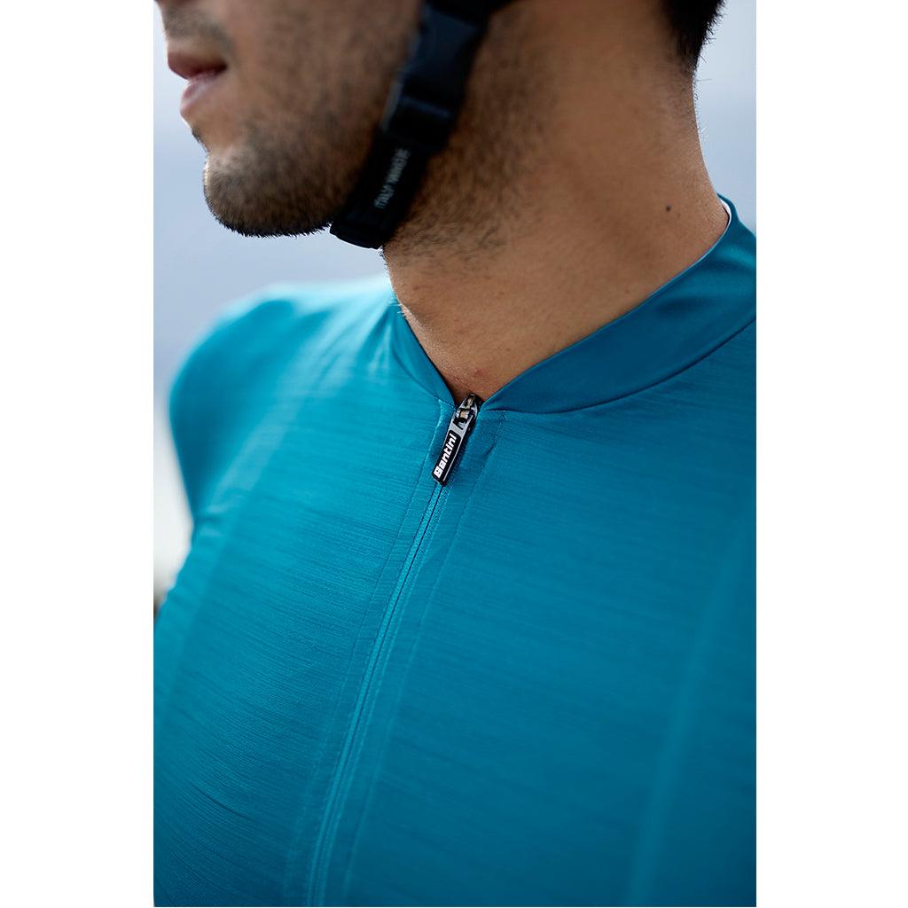 Santini Colore Mens Cycling Jersey (Teal) | Cycling Gears Hub