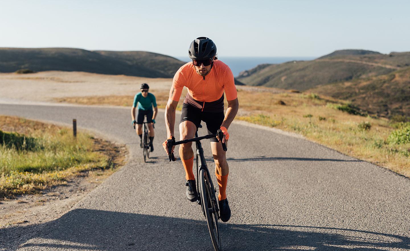 Santini Colore Riga Mens Cycling Jersey (Orange) | Cycling Gears Hub