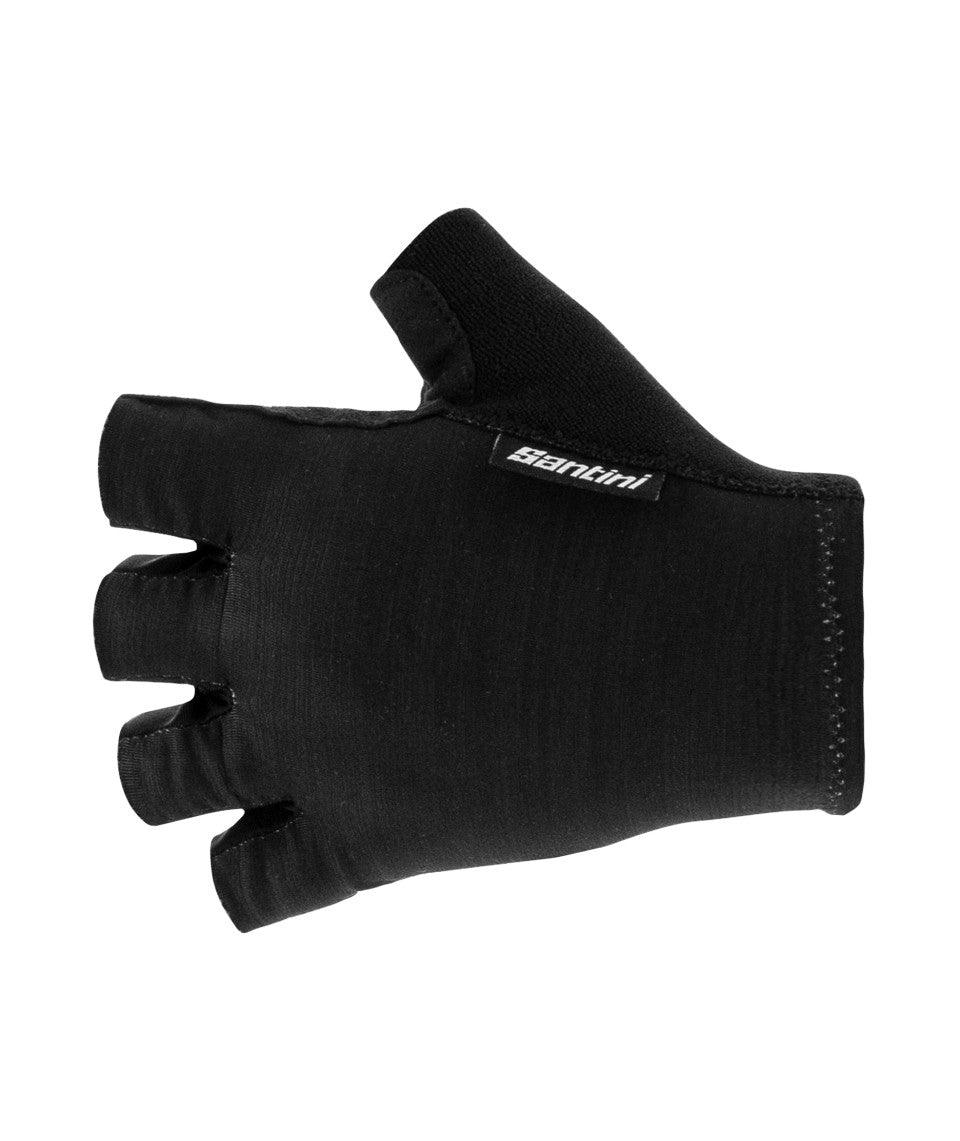 Santini Cubo Unisex Cycling Gloves (Black) | Cycling Gears Hub - Cycling Gears Hub