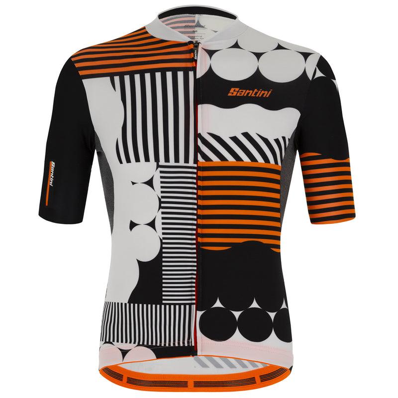 Santini Delta Optic Men's Cycling Jersey (White) | Cycling Gears Hub