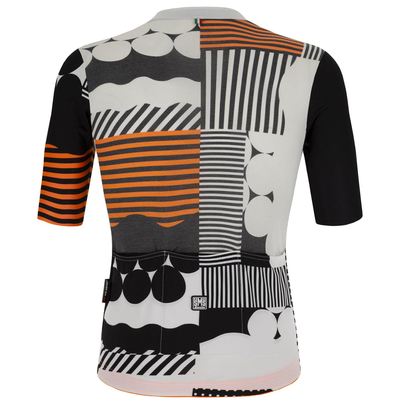 Santini Delta Optic Men's Cycling Jersey (White) | Cycling Gears Hub