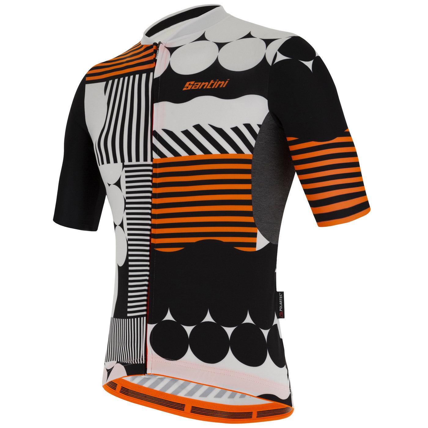 Santini Delta Optic Men's Cycling Jersey (White) | Cycling Gears Hub