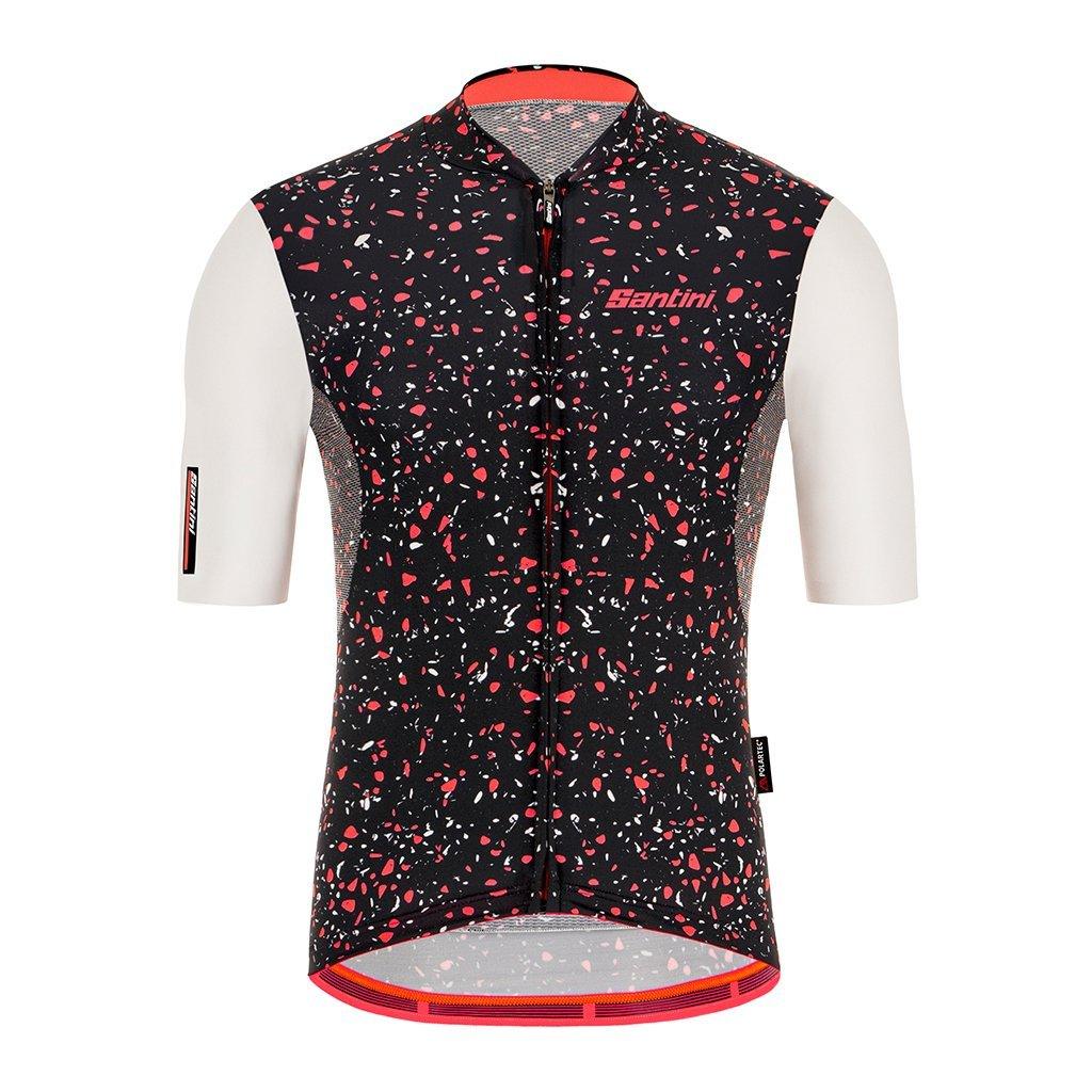 Santini Delta Pietra Mens Cycling Jersey (Black) | Cycling Gears Hub