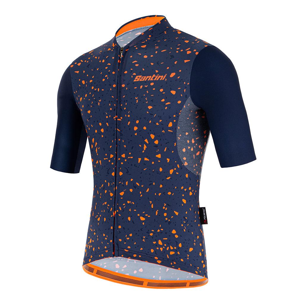 Santini Delta Pietra Mens Cycling Jersey (Blue) | Cycling Gears Hub