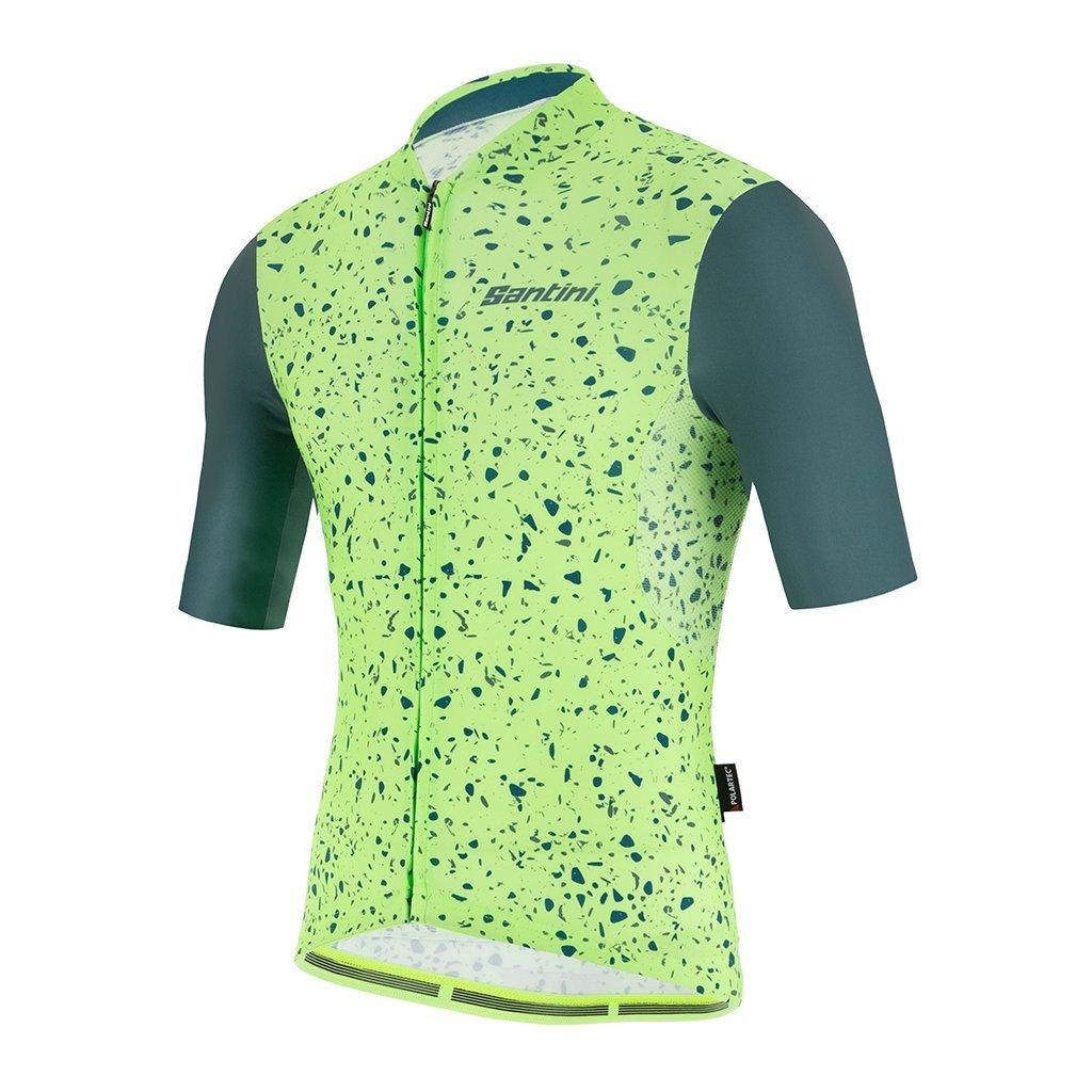 Santini Delta Pietra Mens Cycling Jersey (Military Green) | Cycling Gears Hub