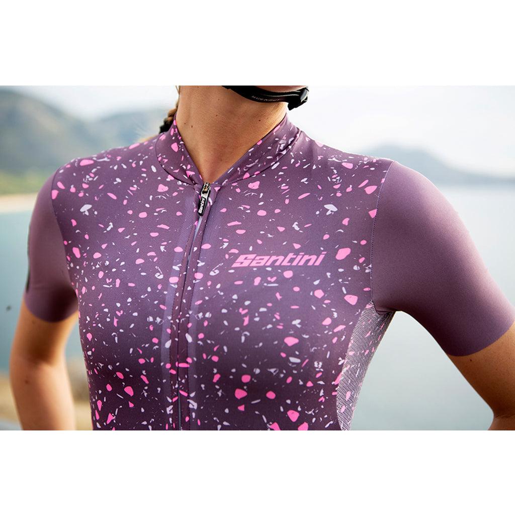 Santini Delta Pietra Women's Cycling Jersey (Vineyard) | Cycling Gears Hub