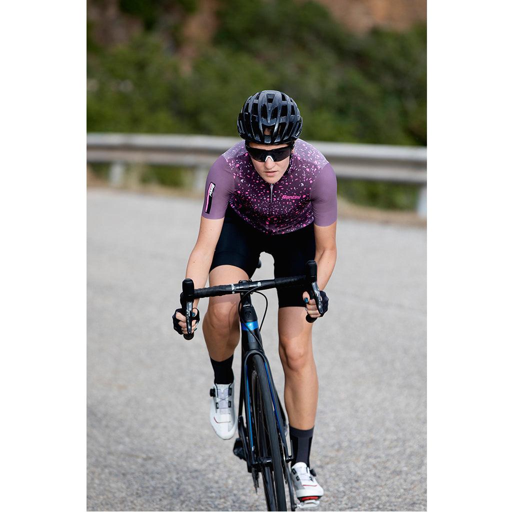 Santini Delta Pietra Women's Cycling Jersey (Vineyard) | Cycling Gears Hub