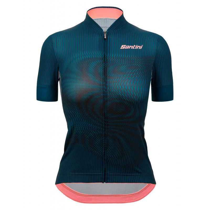 Santini Delta Vortex Women's Cycling Jersey (Teal) | Cycling Gears Hub