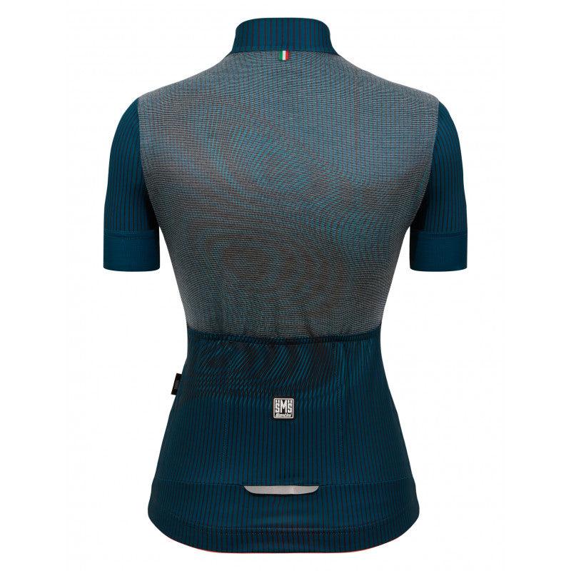 Santini Delta Vortex Women's Cycling Jersey (Teal) | Cycling Gears Hub