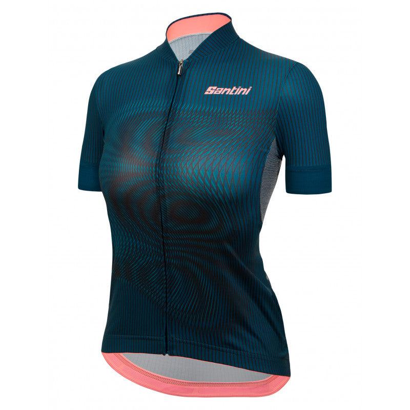 Santini Delta Vortex Women's Cycling Jersey (Teal) | Cycling Gears Hub