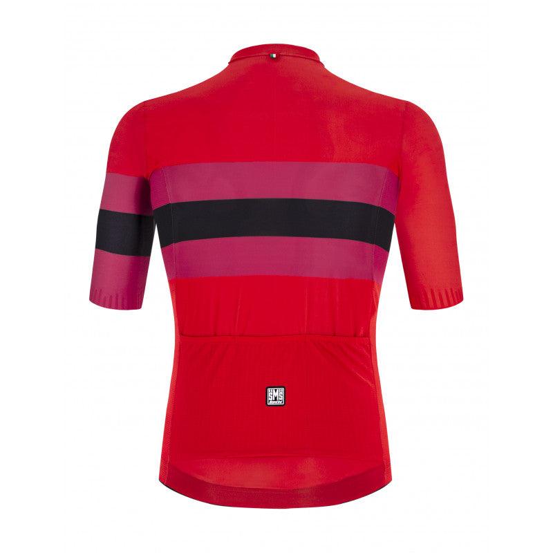 Santini Eco Sleek Bengal Men's Cycling Jersey (Orange) | Cycling Gears Hub