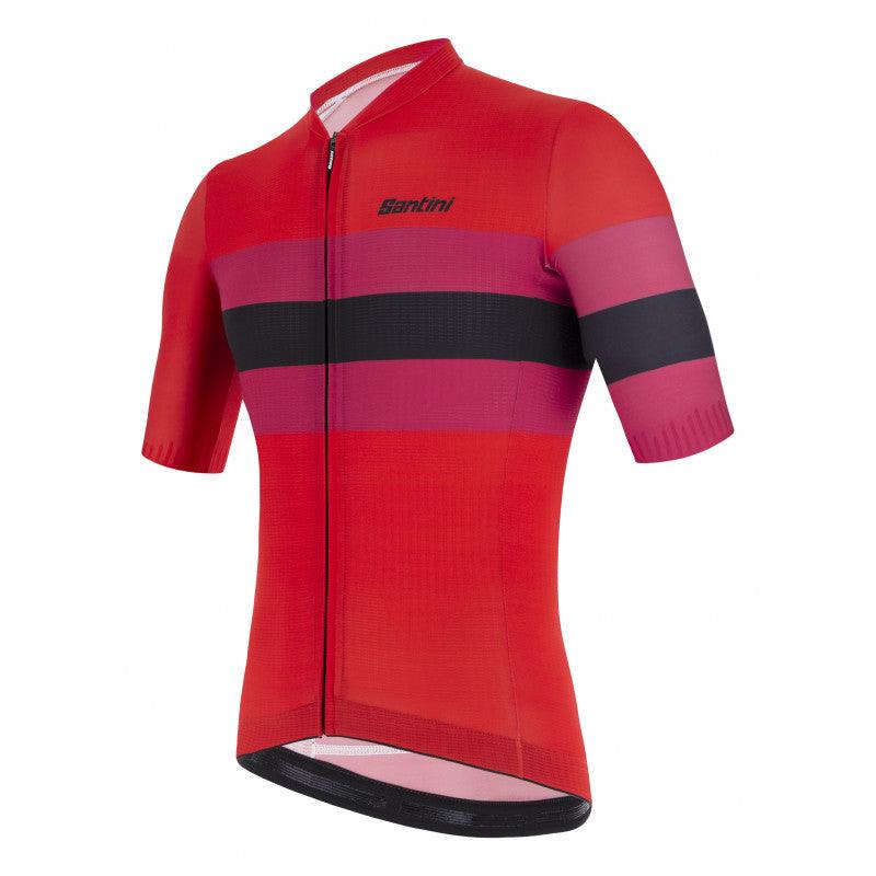 Santini Eco Sleek Bengal Men's Cycling Jersey (Orange) | Cycling Gears Hub