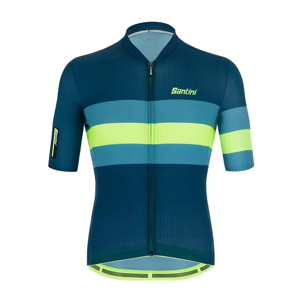 Santini Eco Sleek Bengal Mens Cycling Jersey (Green) | Cycling Gears Hub