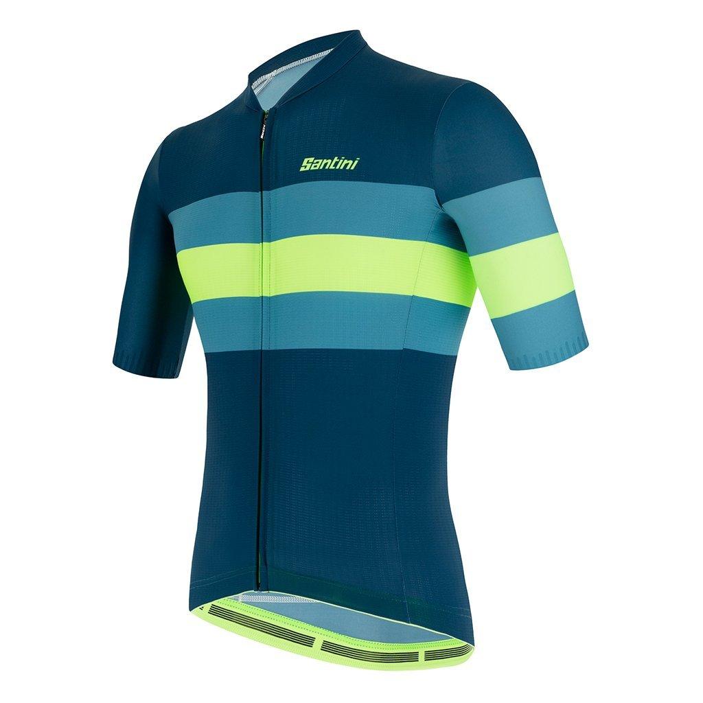 Santini Eco Sleek Bengal Mens Cycling Jersey (Green) | Cycling Gears Hub