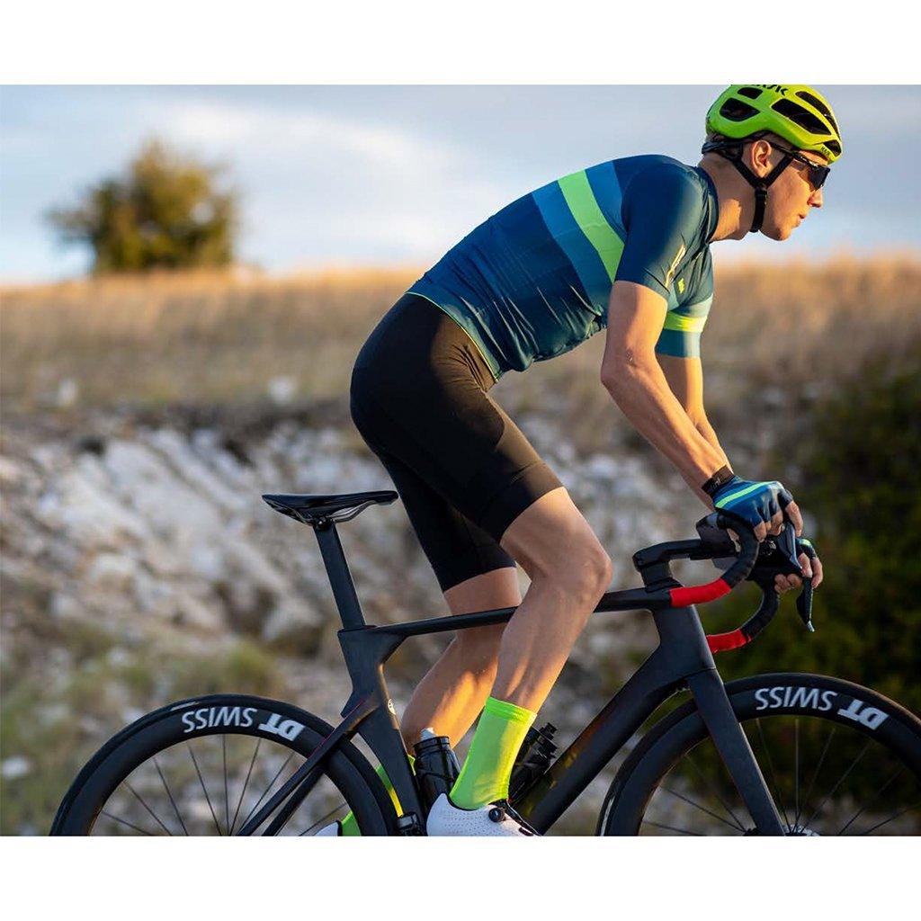 Santini Eco Sleek Bengal Mens Cycling Jersey (Green) | Cycling Gears Hub