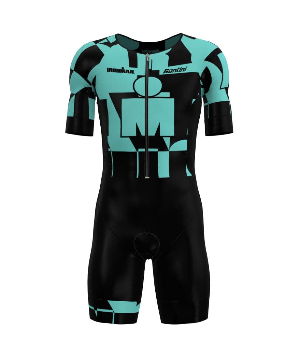 Santini Enigma Men's Triathlon Suit (Aqua) | Cycling Gears Hub - Cycling Gears Hub