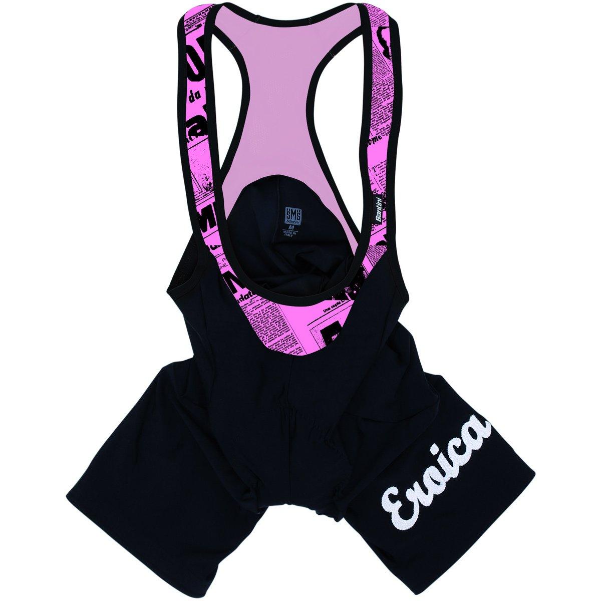 Santini Eroica Gazza Mens Cycling Bibshorts (Black) | Cycling Gears Hub