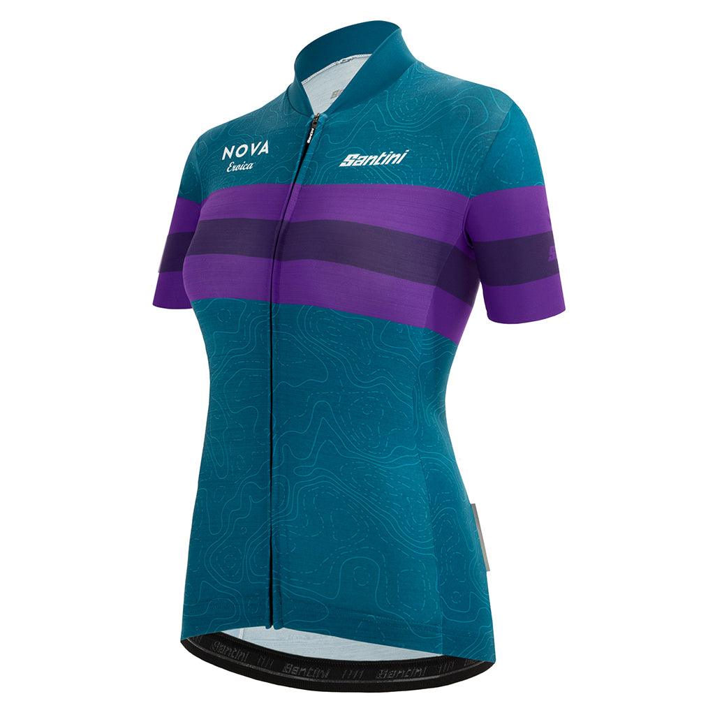 Santini Eroica Opera Women's Cycling Jersey (Teal) | Cycling Gears Hub
