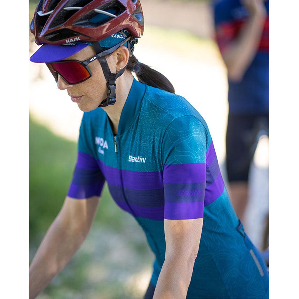 Santini Eroica Opera Women's Cycling Jersey (Teal) | Cycling Gears Hub