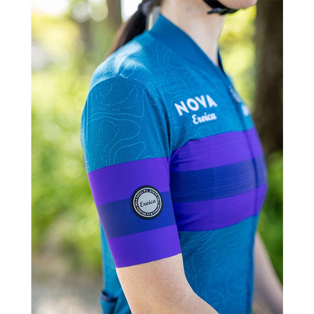 Santini Eroica Opera Women's Cycling Jersey (Teal) | Cycling Gears Hub