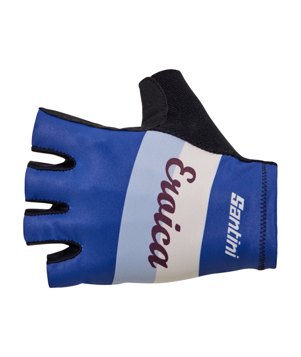 Santini Eroica Quiete Unisex Cycling Gloves (Light Blue) | Cycling Gears Hub - Cycling Gears Hub