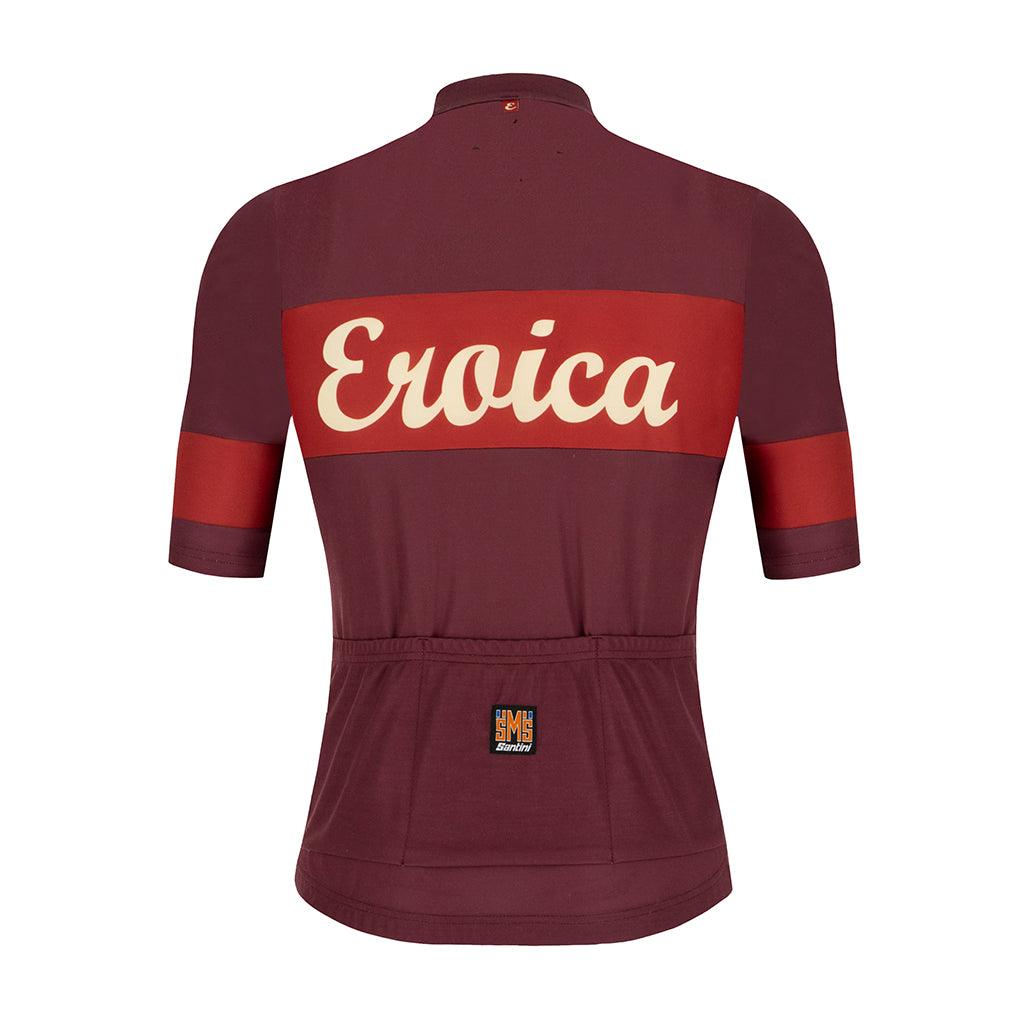 Santini Eroica Ruby Mens Cycling Jersey (Bordeaux) | Cycling Gears Hub
