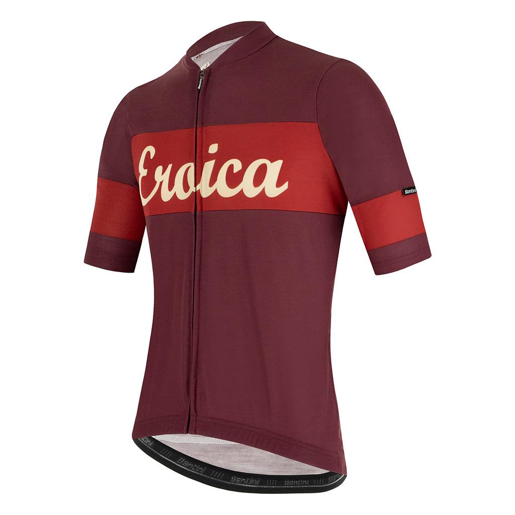 Santini Eroica Ruby Mens Cycling Jersey (Bordeaux) | Cycling Gears Hub