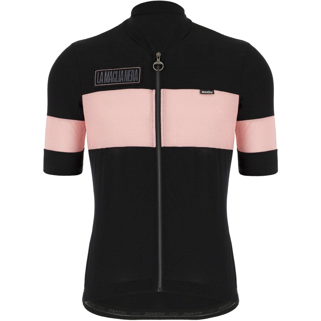 Santini Gazza Women's Cycling Jersey (Black/Pink) | Cycling Gears Hub