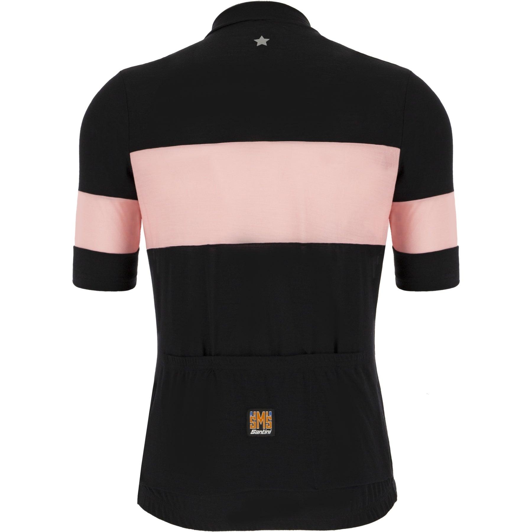Santini Gazza Women's Cycling Jersey (Black/Pink) | Cycling Gears Hub