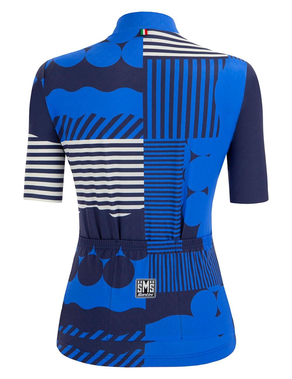 Santini Giada Optic Women's Cycling Jersey (Blue) | Cycling Gears Hub