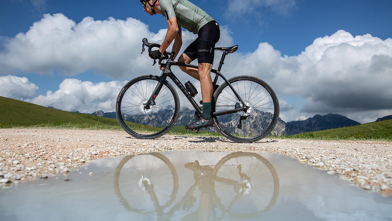 Santini Gravel Mens Cycling Bibshort (Black) | Cycling Gears Hub