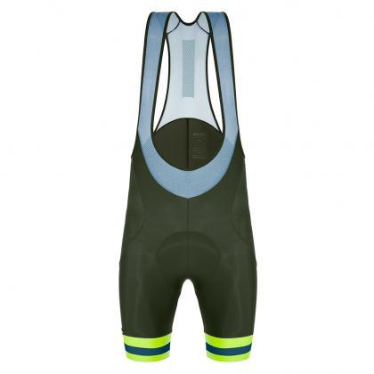 Santini Karma Kinetic Mens Cycling Bibshorts (Military Green) | Cycling Gears Hub