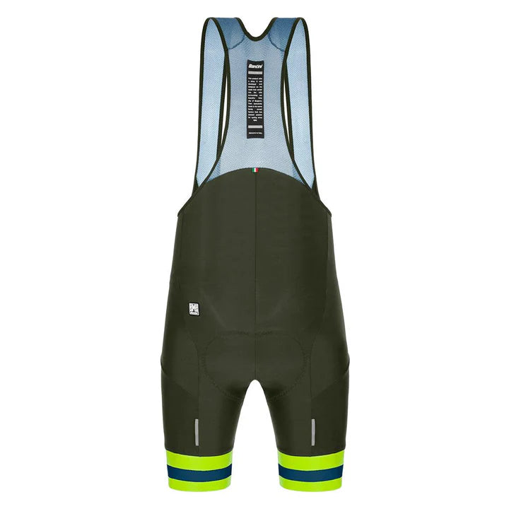 SANTINI KARMA KINETIC BIBSHORTS-MLT GRN XXL
