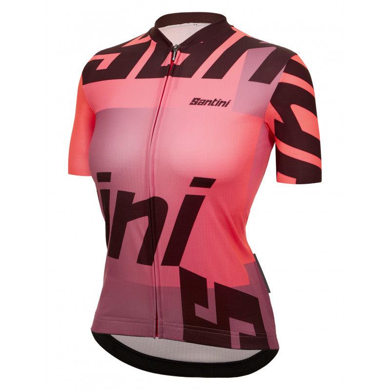 Santini Karma Logo Women's Cycling Jersey (Granatina) | Cycling Gears Hub