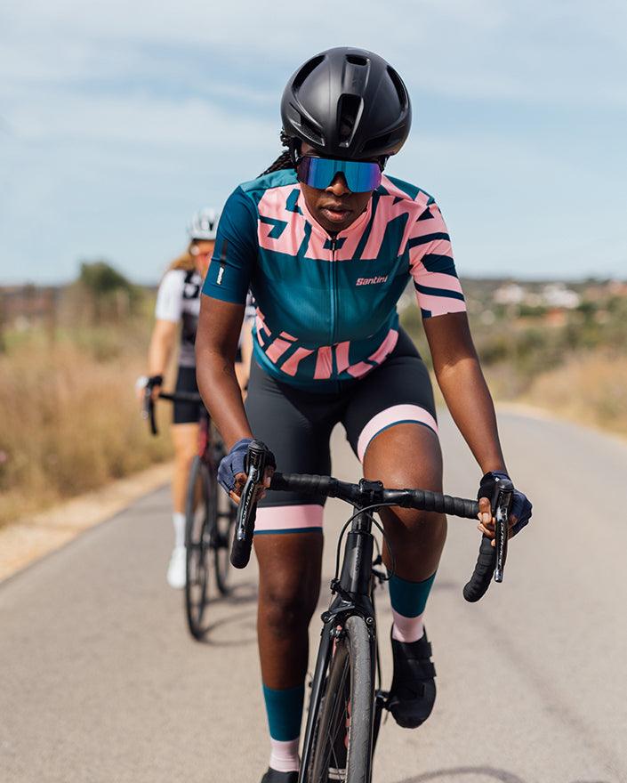 Santini Karma Logo Women's Cycling Jersey (Granatina) | Cycling Gears Hub