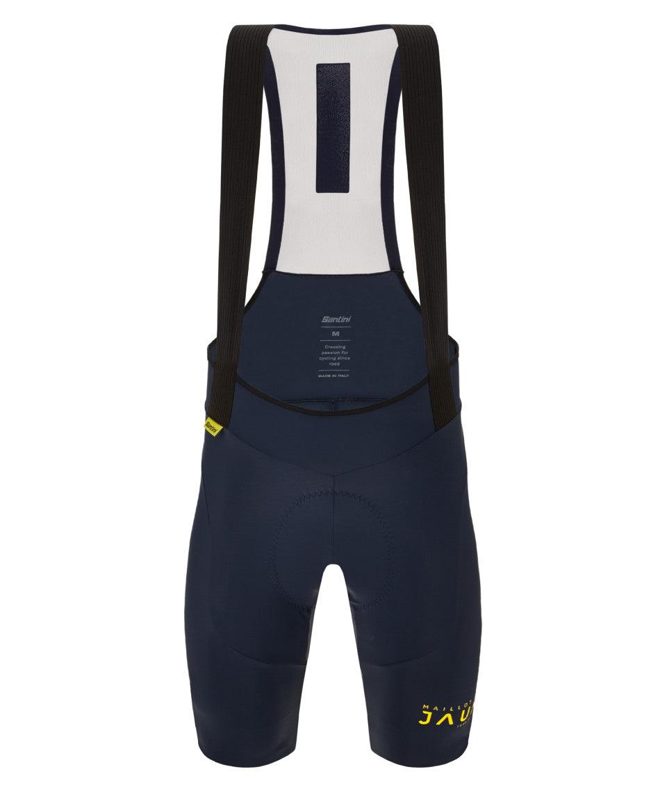 Santini Le Malliot Jaune Men's Cycling Bibshorts (Navy Blue) | Cycling Gears Hub