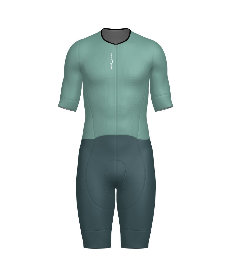 Santini Leaf Women's Traithlon Suit (Acqua) | Cycling Gears Hub - Cycling Gears Hub