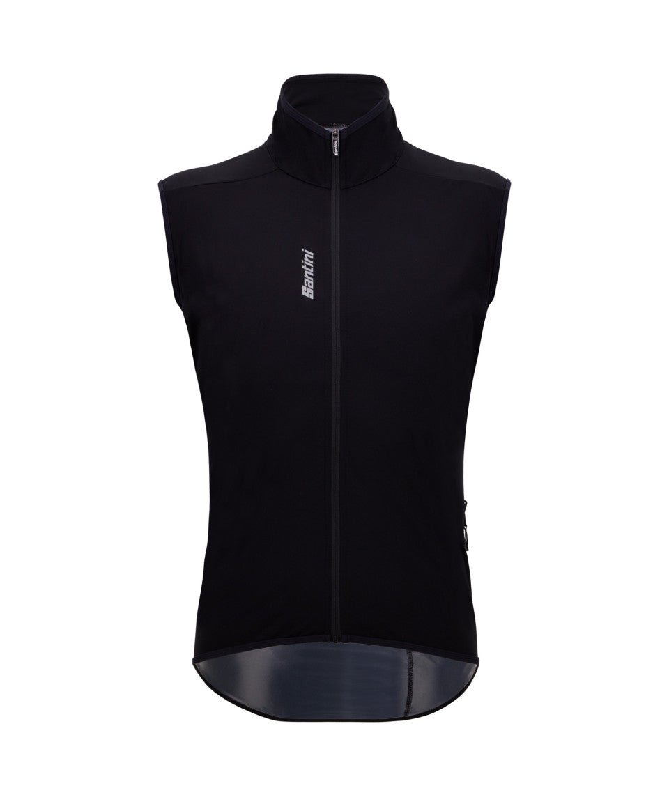 Santini Magic Unisex Cycling Rain Vest (Black) | Cycling Gears Hub - Cycling Gears Hub