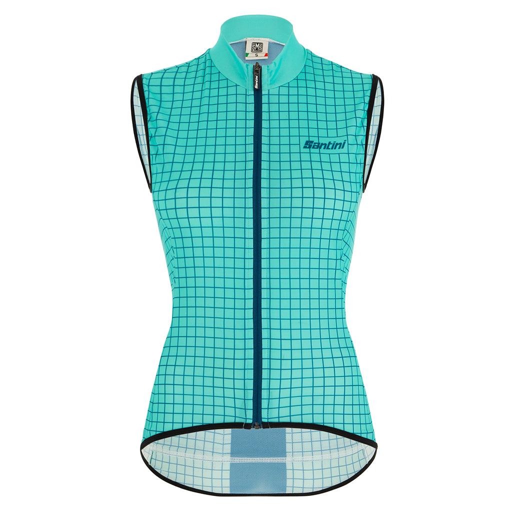 Santini Nebula Women's Vest (Aqua) | Cycling Gears Hub - Cycling Gears Hub