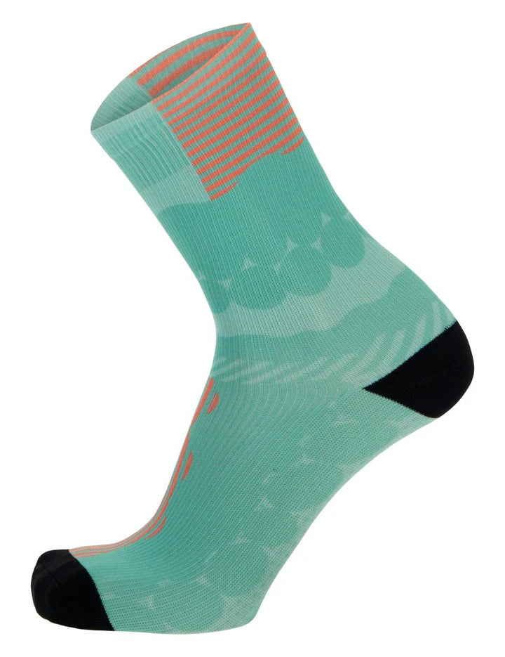 SANTINI OPTIC SOCKS-AQUA SIZE-XL-XXL