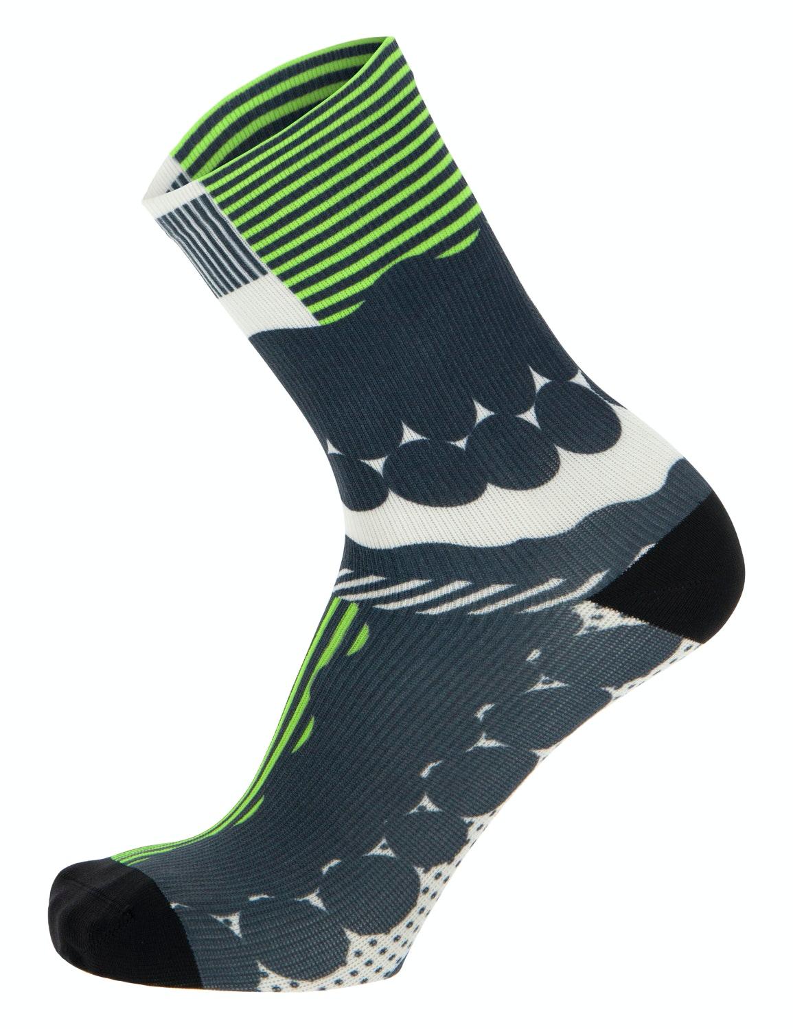 Santini Optic Unisex Cycling Socks (Fluo Green) | Cycling Gears Hub - Cycling Gears Hub