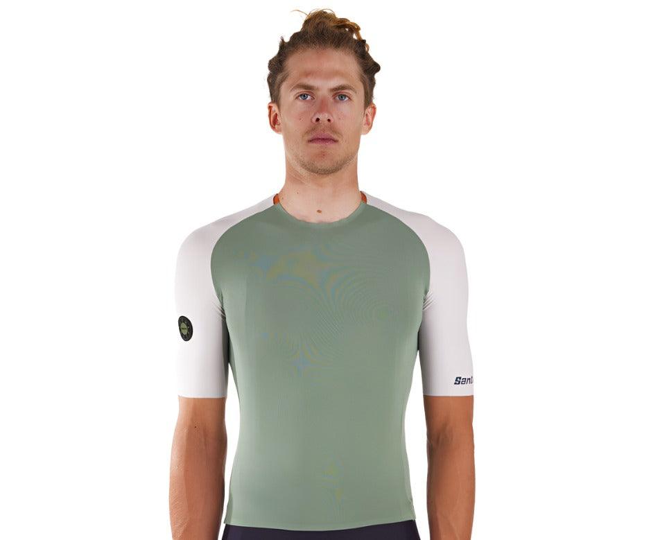 Santini Pelle Unisex Cycling Jersey (Green) | Cycling Gears Hub