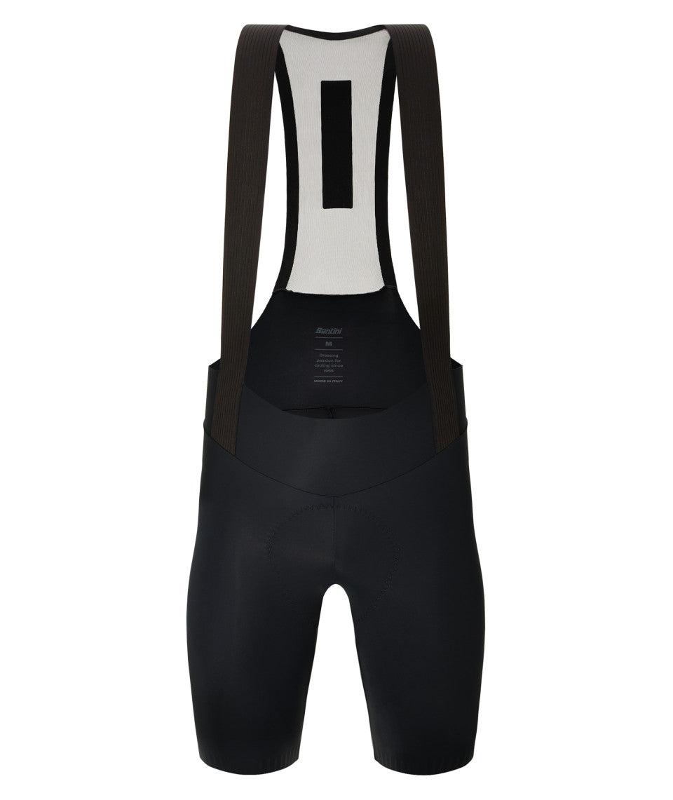 Santini Plush Men's Cycling Bibshorts (Black) | Cycling Gears Hub