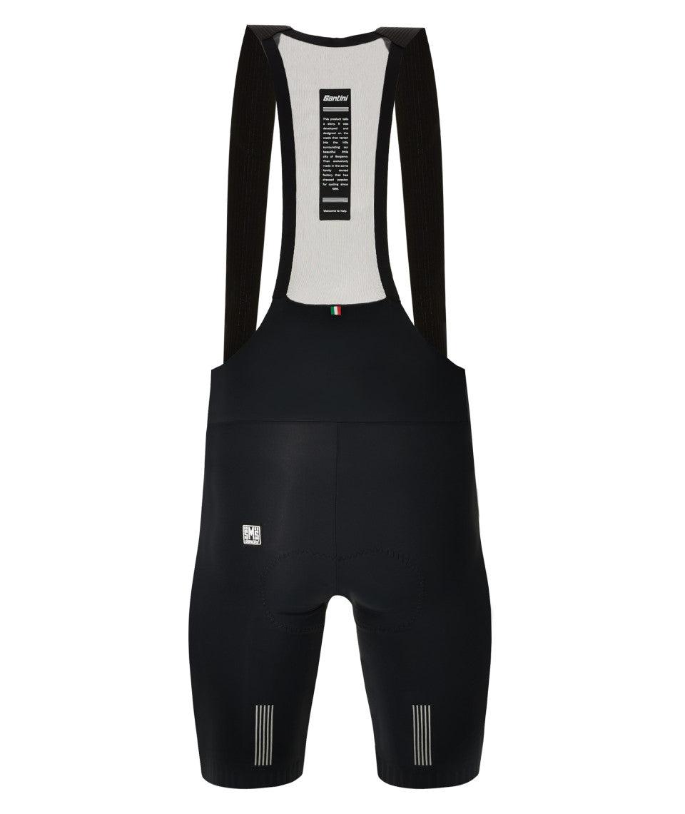 Santini Plush Men's Cycling Bibshorts (Black) | Cycling Gears Hub