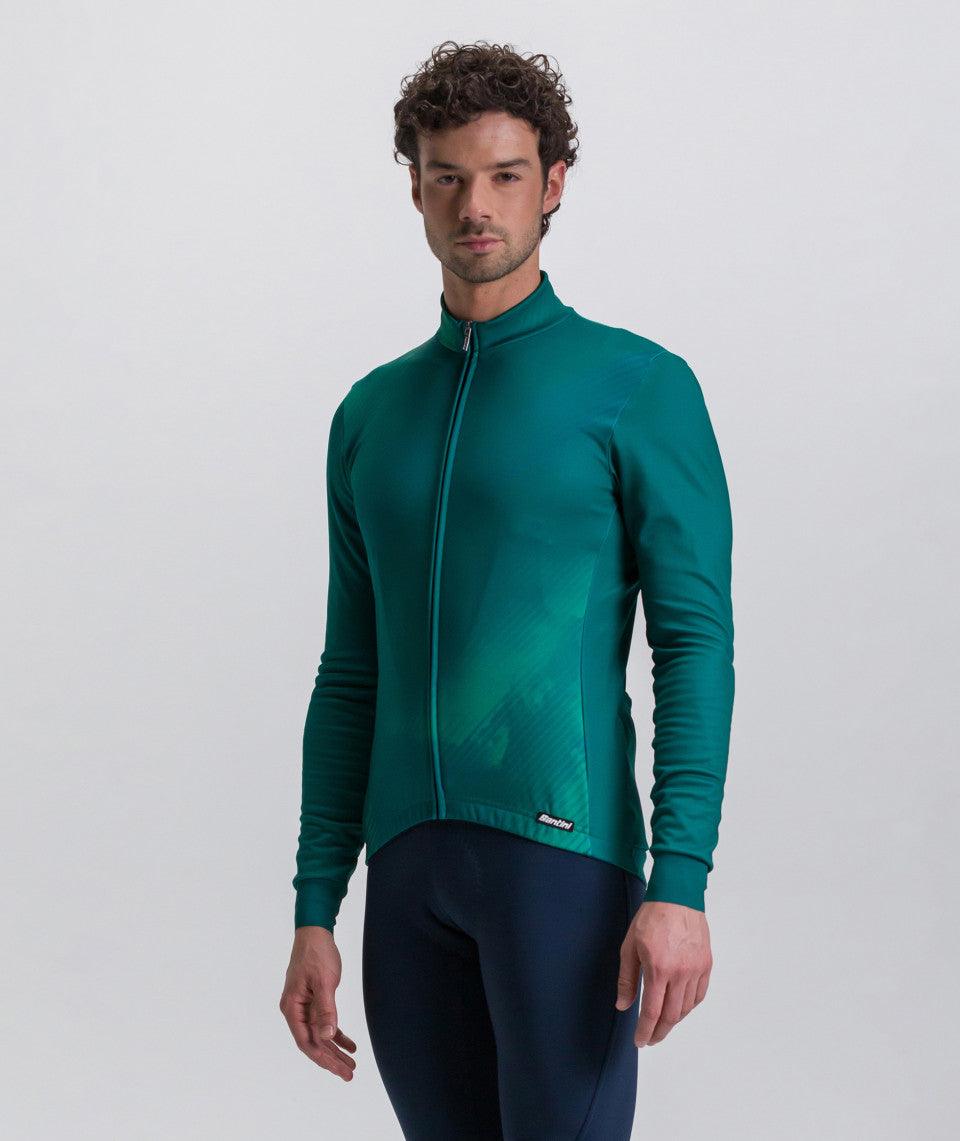 Santini Pure Dye Men's Cycling Jersey (Green) | Cycling Gears Hub