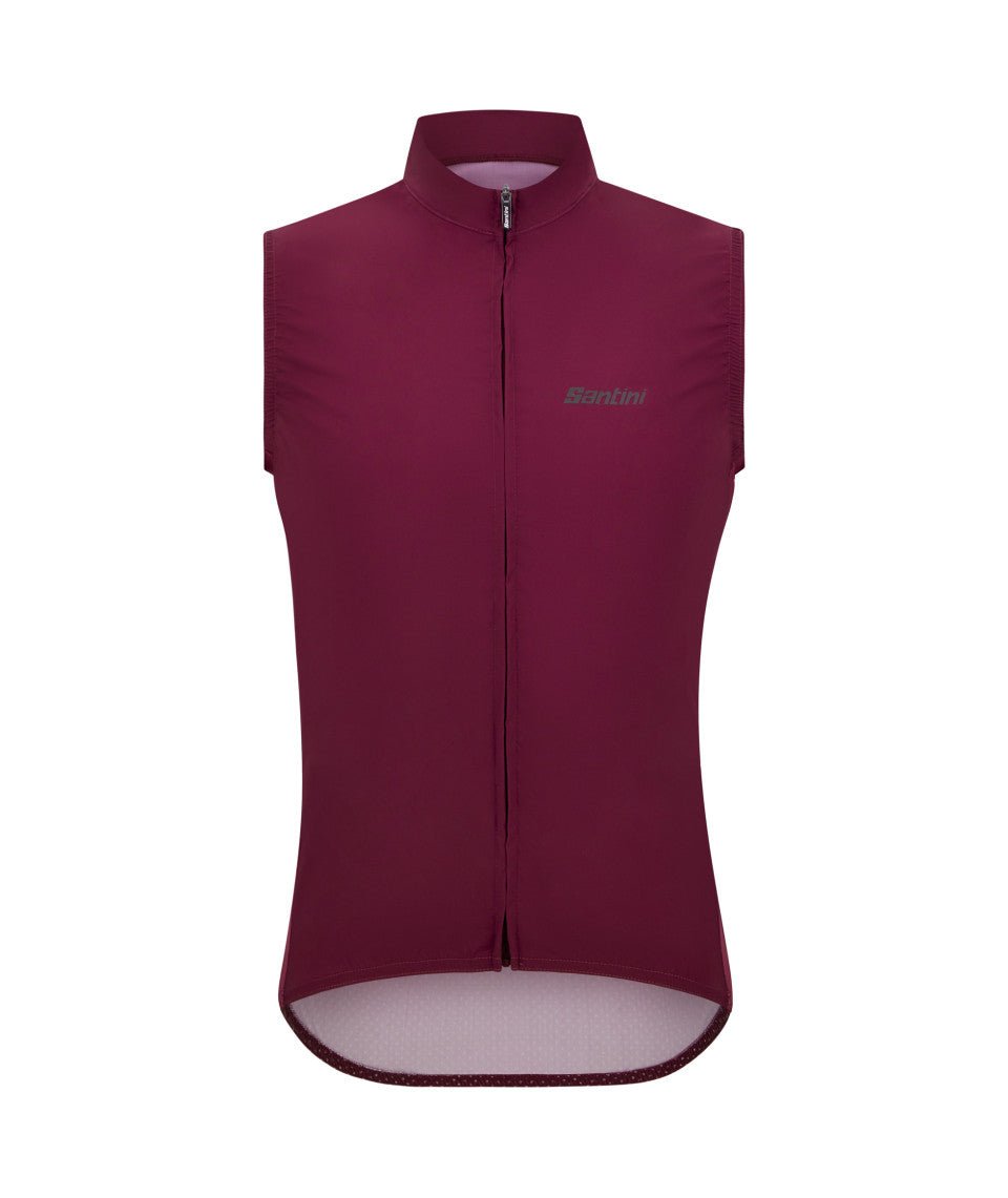 Santini Ready To Ride Unisex Cycling Vest (Burgundy) | Cycling Gears Hub - Cycling Gears Hub